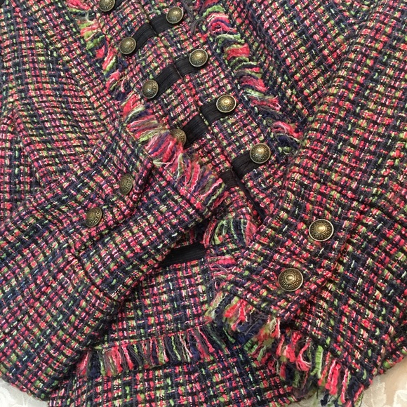 DEPTWomen Military Style Fringe Jacket Blazer XS - Picture 6 of 9